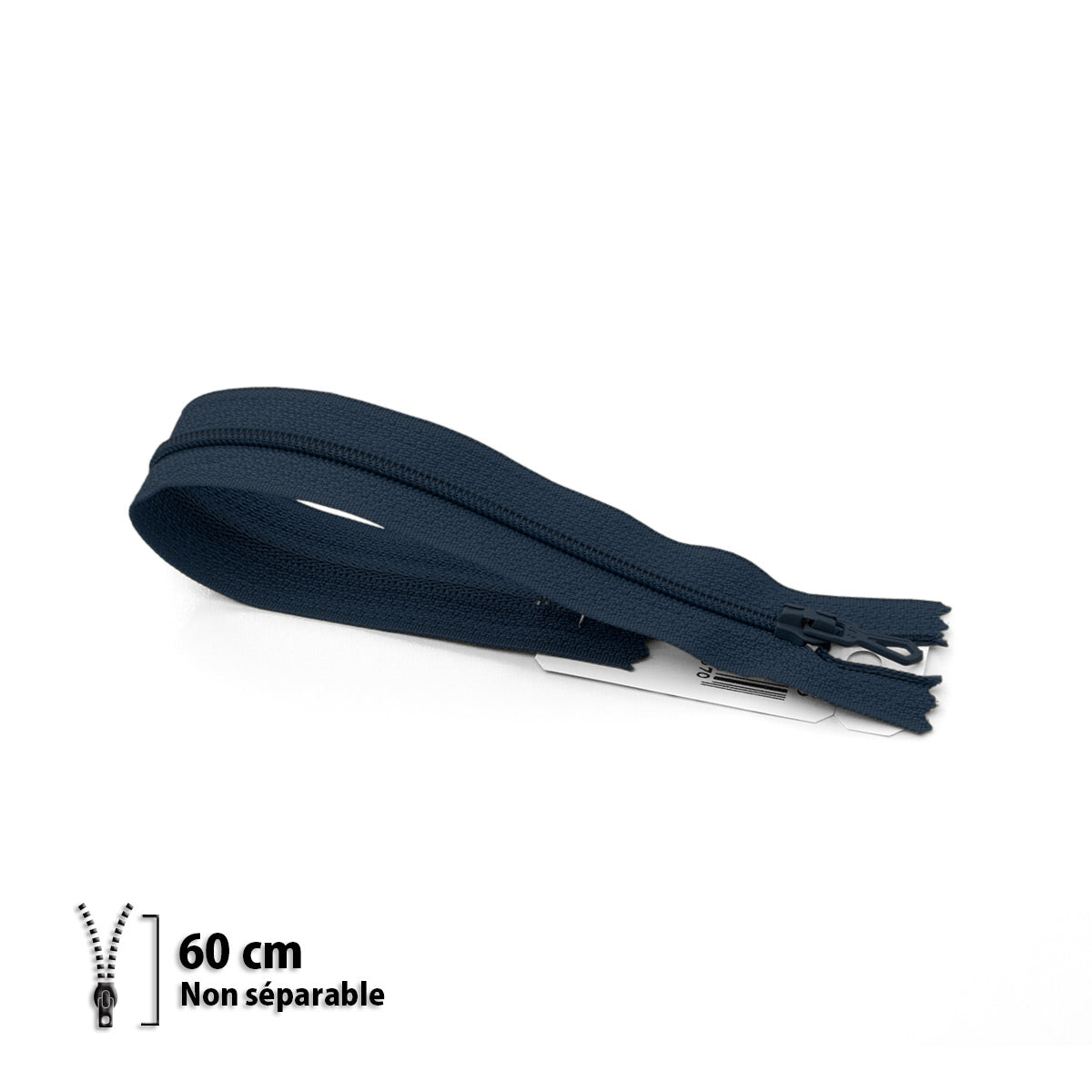 Fermeture éclair non séparable Prym Z51 marine – maille nylon 4 mm