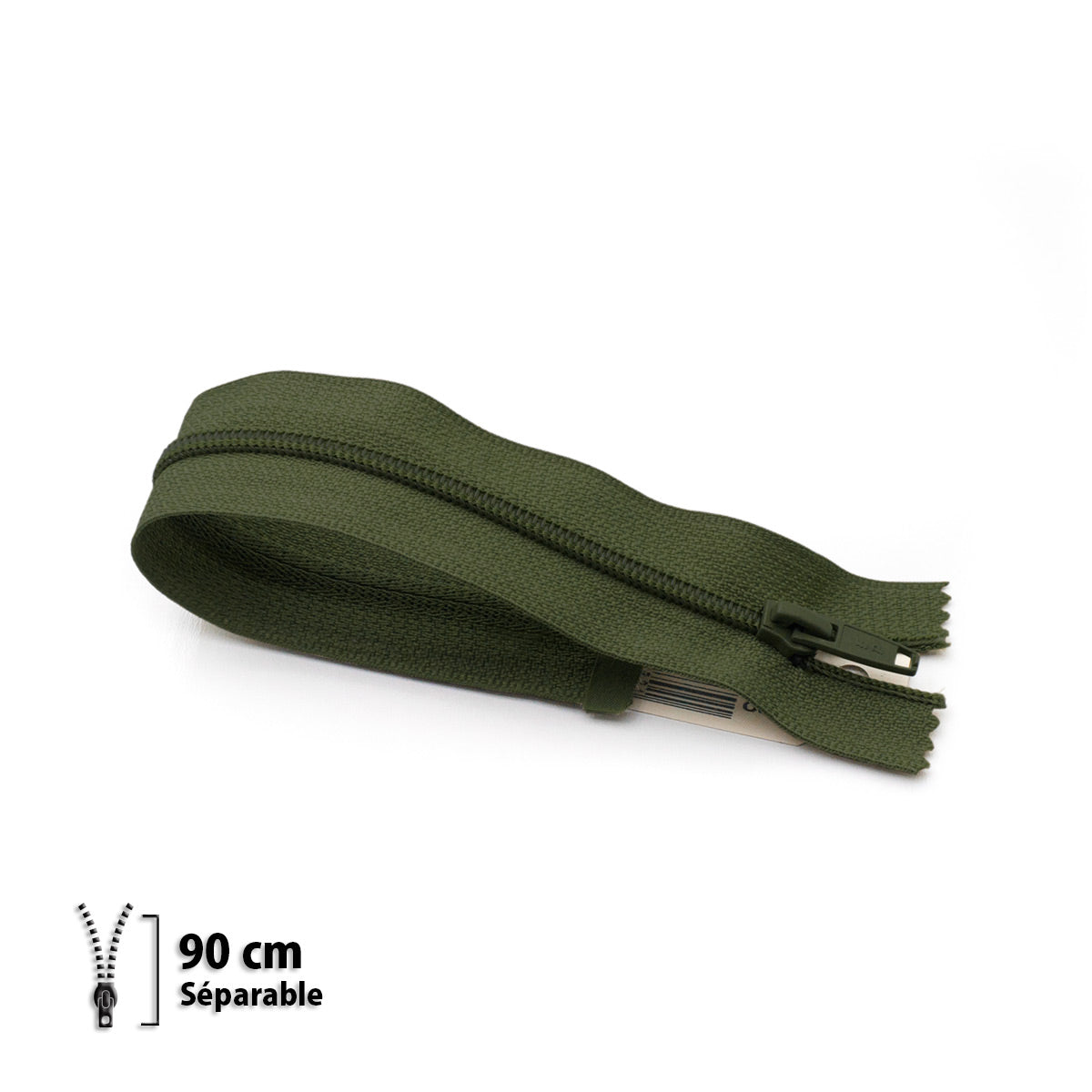 Fermeture éclair séparable Prym Z52 kaki – maille nylon 6 mm