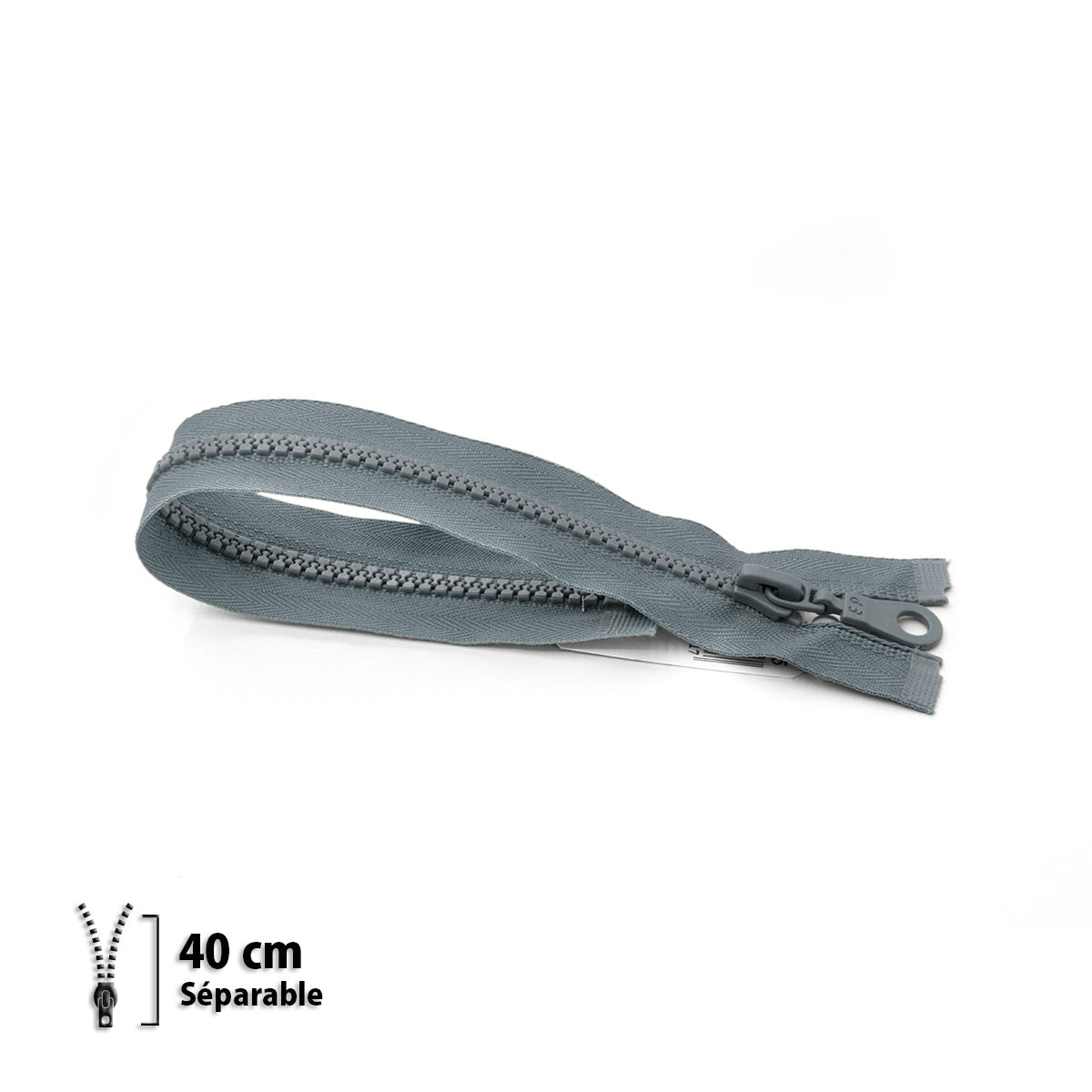 Fermeture Éclair Injectée Séparable Z54 Éclair-Prym – Gris foncé - maille 6 mm