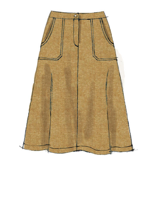 Patron McCall's n°7475 – Jupes, shorts et jupes-culottes pour femme