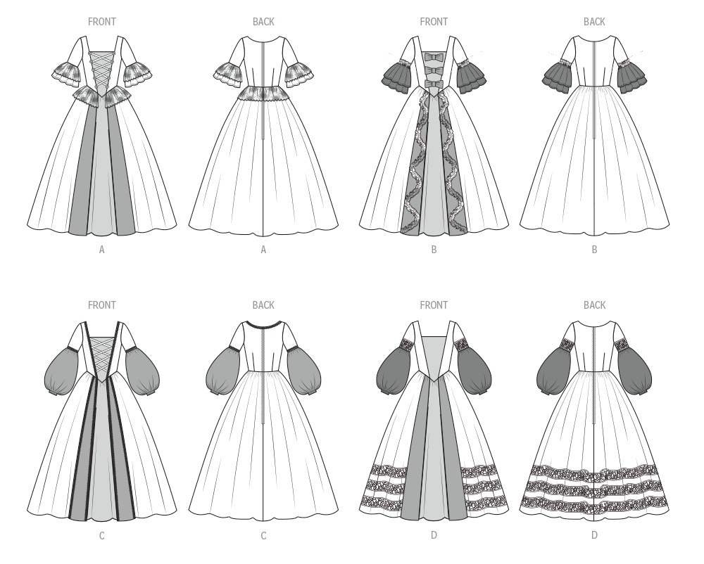 Patron McCall's n°8549 - Déguisement de robe de princesse